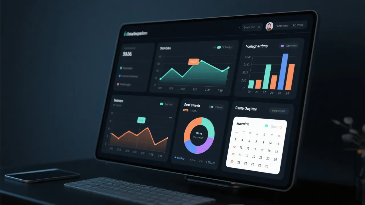 数据看板示意图